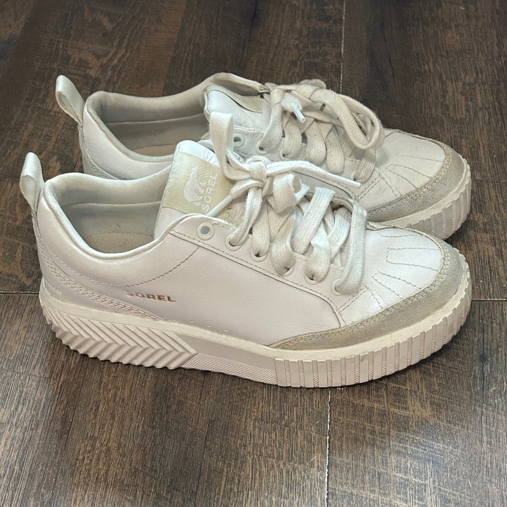 Sorel Women's Ona Ave Low Waterproof Sneakers Size 8 White